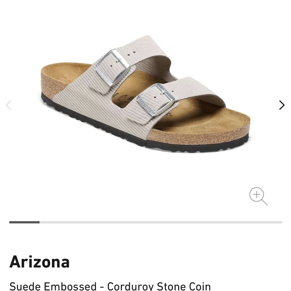 Birkenstock Arizona Corduroy Stone Sandals